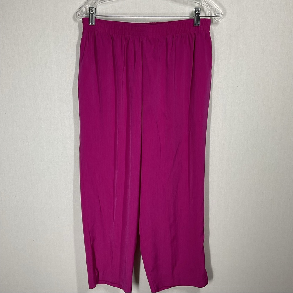 Maggie Sweet Pink Spring Pants in Size Large Elastic Waist